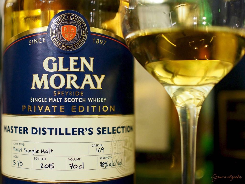 5 järhiger Peated Single Malt aus der Master Distiller's Collection von Glen Moray